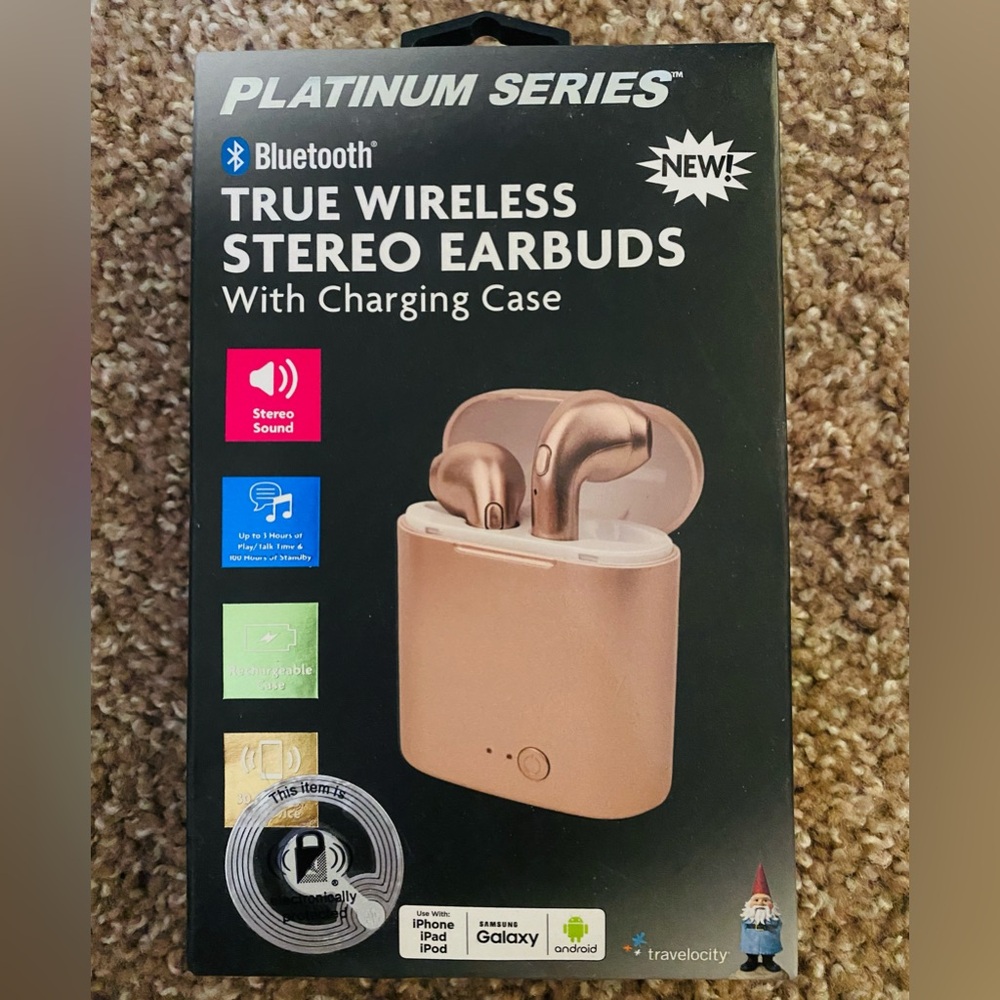 Platinum Series, True WIRELESS stereo earbuds, rose gold